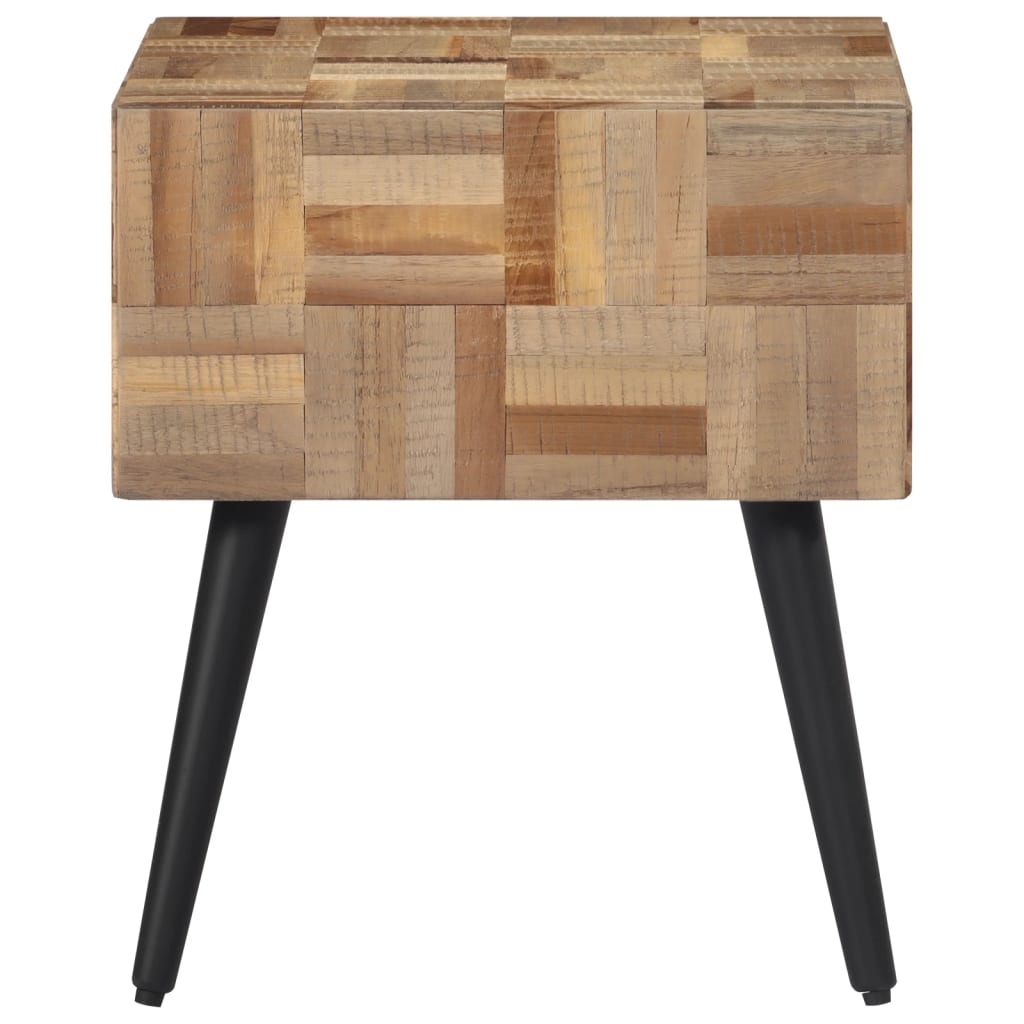 Beistelltisch 40x40x45 cm Recyceltes Massivholz Teak - Pazzar.ch