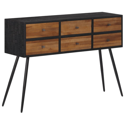 Konsolentisch mit Schubladen Recyceltes Massivholz Teak - Pazzar.ch