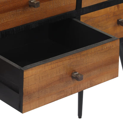 Konsolentisch mit Schubladen Recyceltes Massivholz Teak - Pazzar.ch