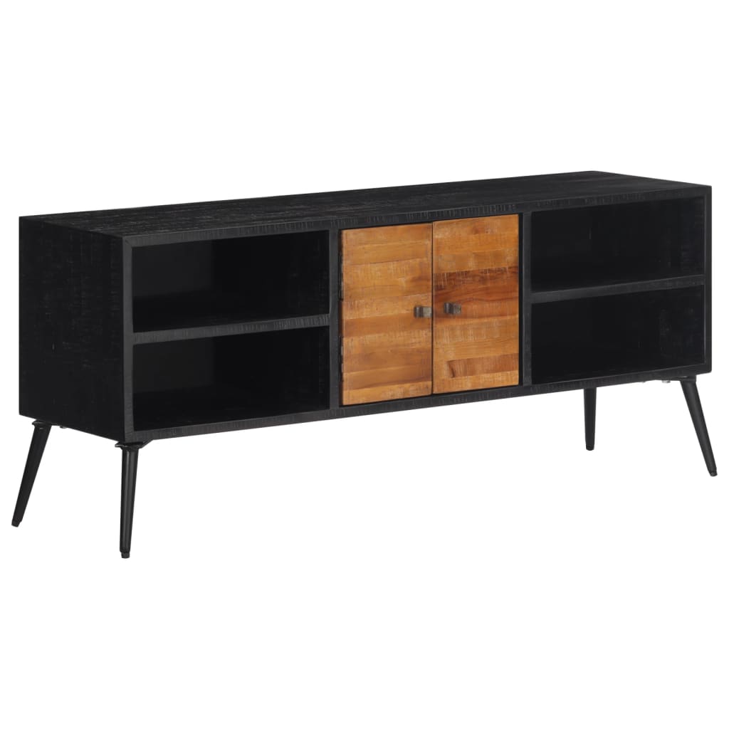 TV-Schrank 112x31x45 cm Recyceltes Massivholz Teak - Pazzar.ch