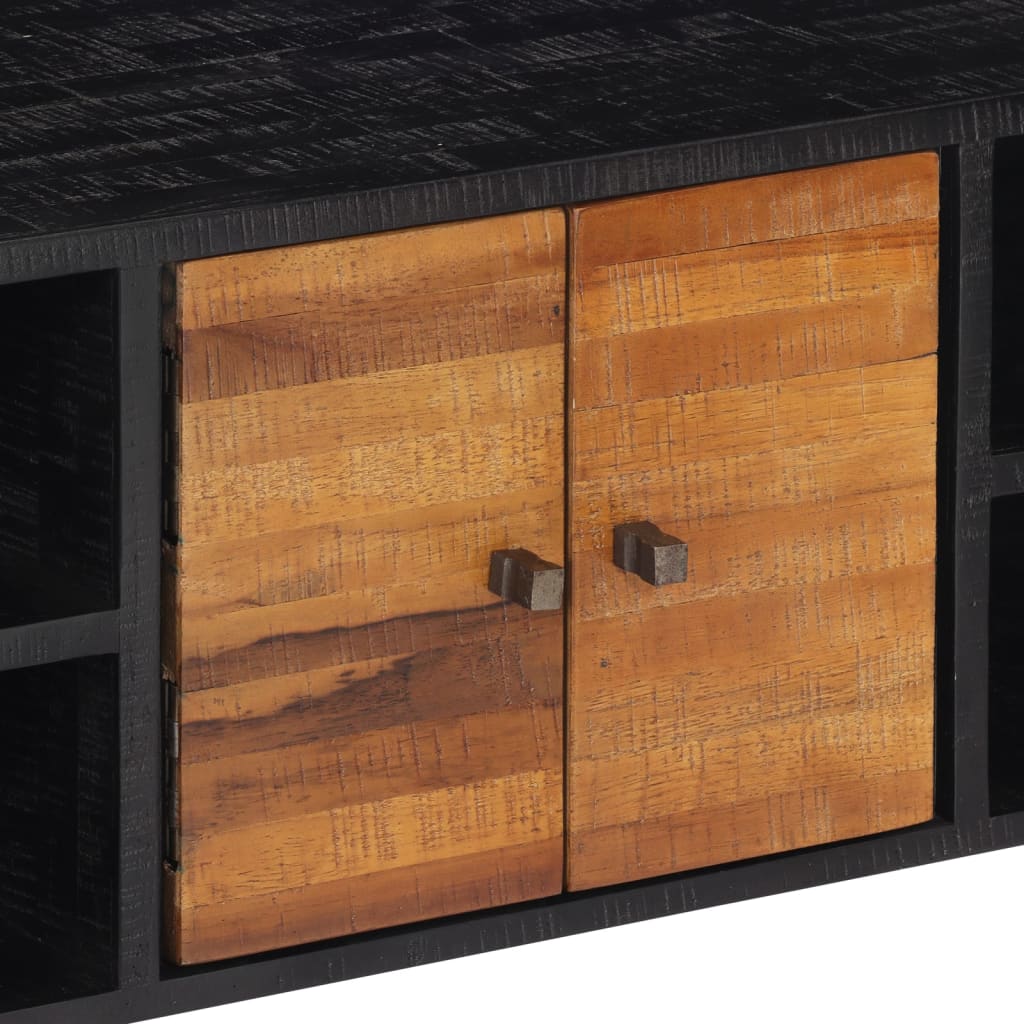 TV-Schrank 112x31x45 cm Recyceltes Massivholz Teak - Pazzar.ch