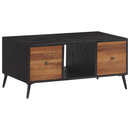 Couchtisch 90x50x41 cm Recyceltes Massivholz Teak - Pazzar.ch
