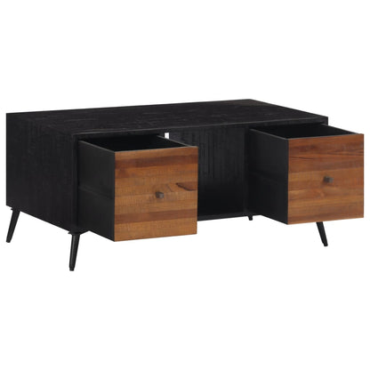 Couchtisch 90x50x41 cm Recyceltes Massivholz Teak - Pazzar.ch