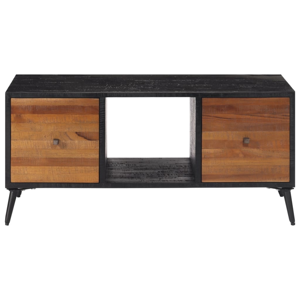 Couchtisch 90x50x41 cm Recyceltes Massivholz Teak - Pazzar.ch