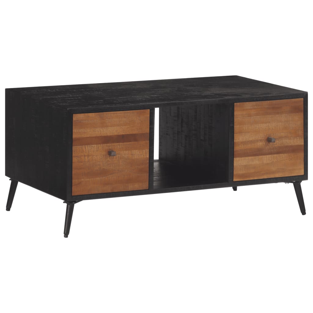 Couchtisch 90x50x41 cm Recyceltes Massivholz Teak - Pazzar.ch