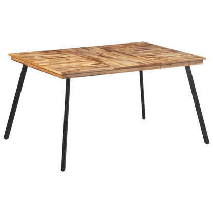 Esstisch 148x97x76 cm Massivholz Teak - Pazzar.ch