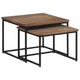 Satztische 2 Stk. Massivholz Teak