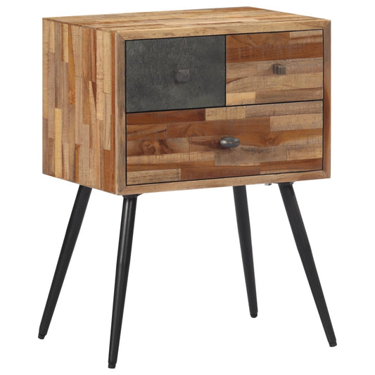 Nachttisch 47x31,5x60 cm Massivholz Teak - Pazzar.ch