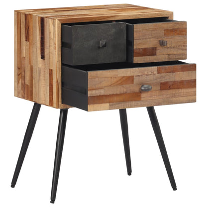 Nachttisch 47x31,5x60 cm Massivholz Teak - Pazzar.ch
