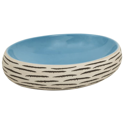 Aufsatzwaschbecken Mehrfarbig Oval 59x40x15 cm Keramik - Pazzar.ch