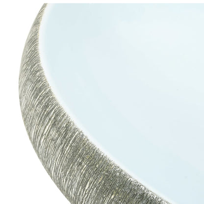 Aufsatzwaschbecken Grau und Blau Oval 59x40x15 cm Keramik - Pazzar.ch