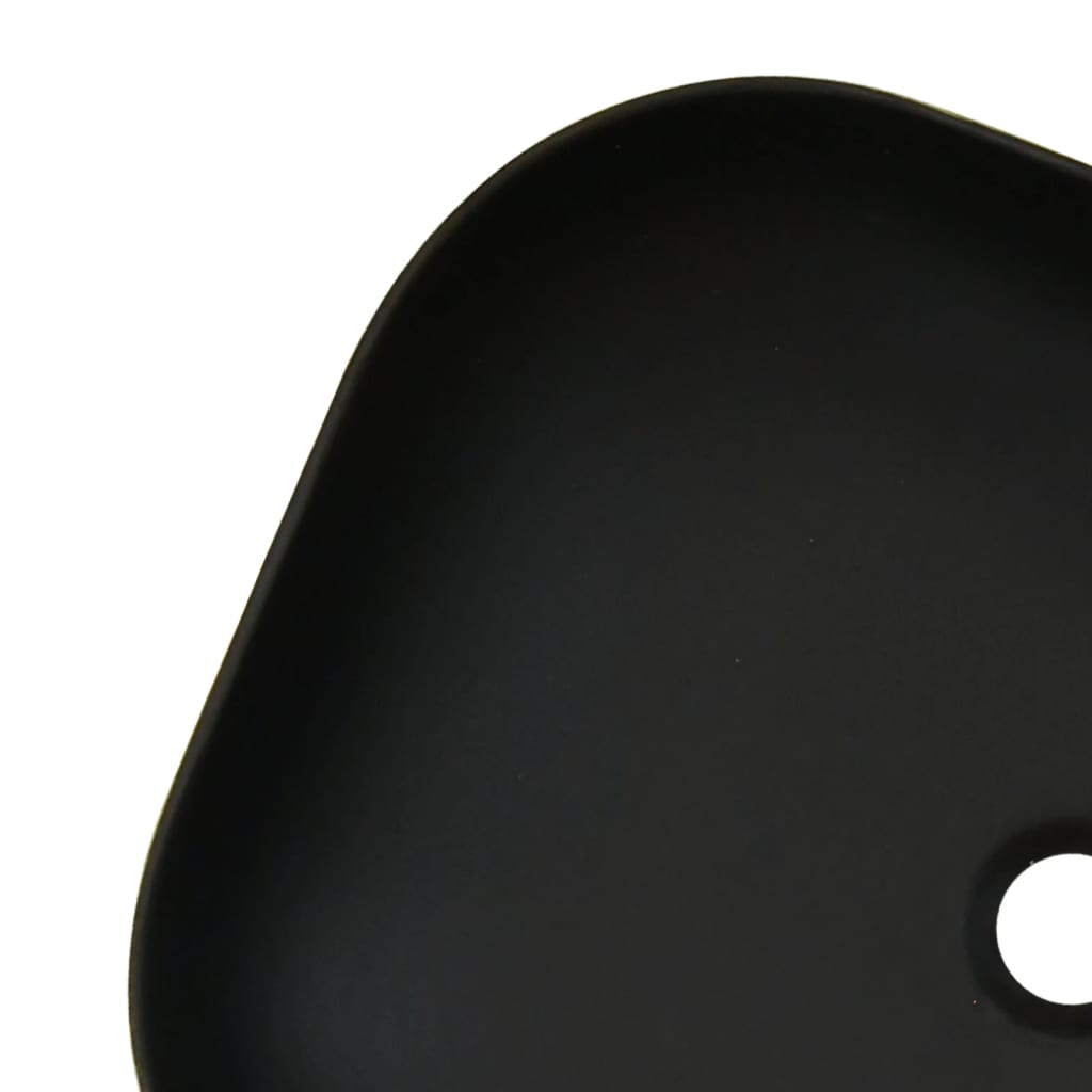 Aufsatzwaschbecken Grau Schwarz Rechteck 48x37,5x13,5cm Keramik - Pazzar.ch
