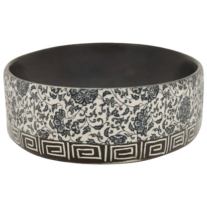 Aufsatzwaschbecken Schwarz Blau Oval 56,5x36,5x13,5 cm Keramik - Pazzar.ch