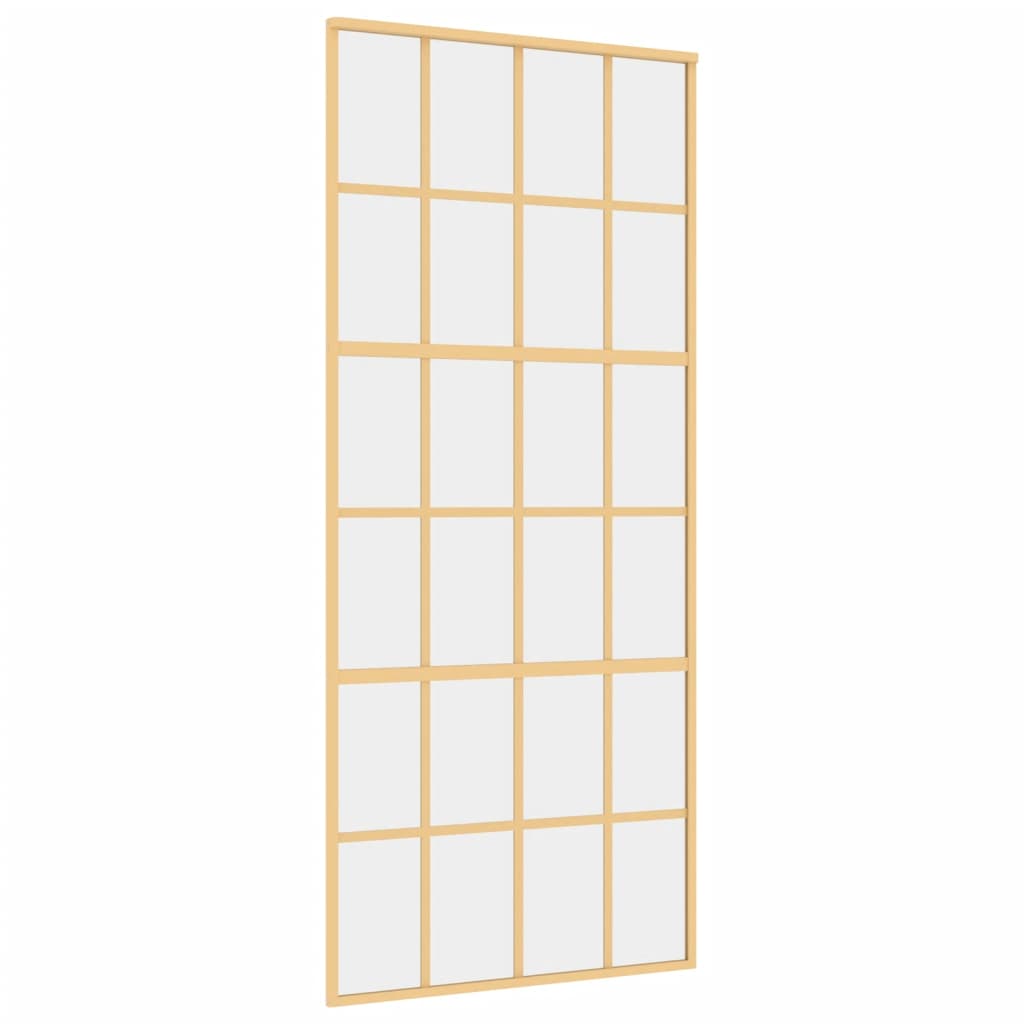 Schiebetür Golden 90x205 cm ESG-Klarglas und Aluminium - Pazzar.ch