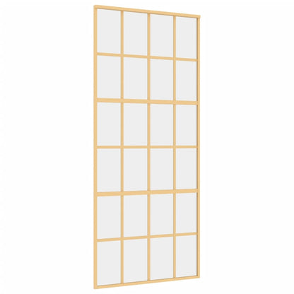 Schiebetür Golden 90x205 cm ESG-Klarglas und Aluminium - Pazzar.ch