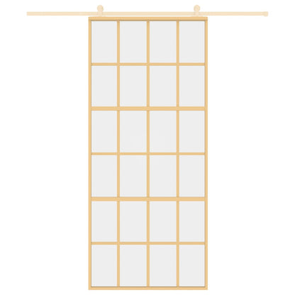 Schiebetür Golden 90x205 cm ESG-Klarglas und Aluminium - Pazzar.ch
