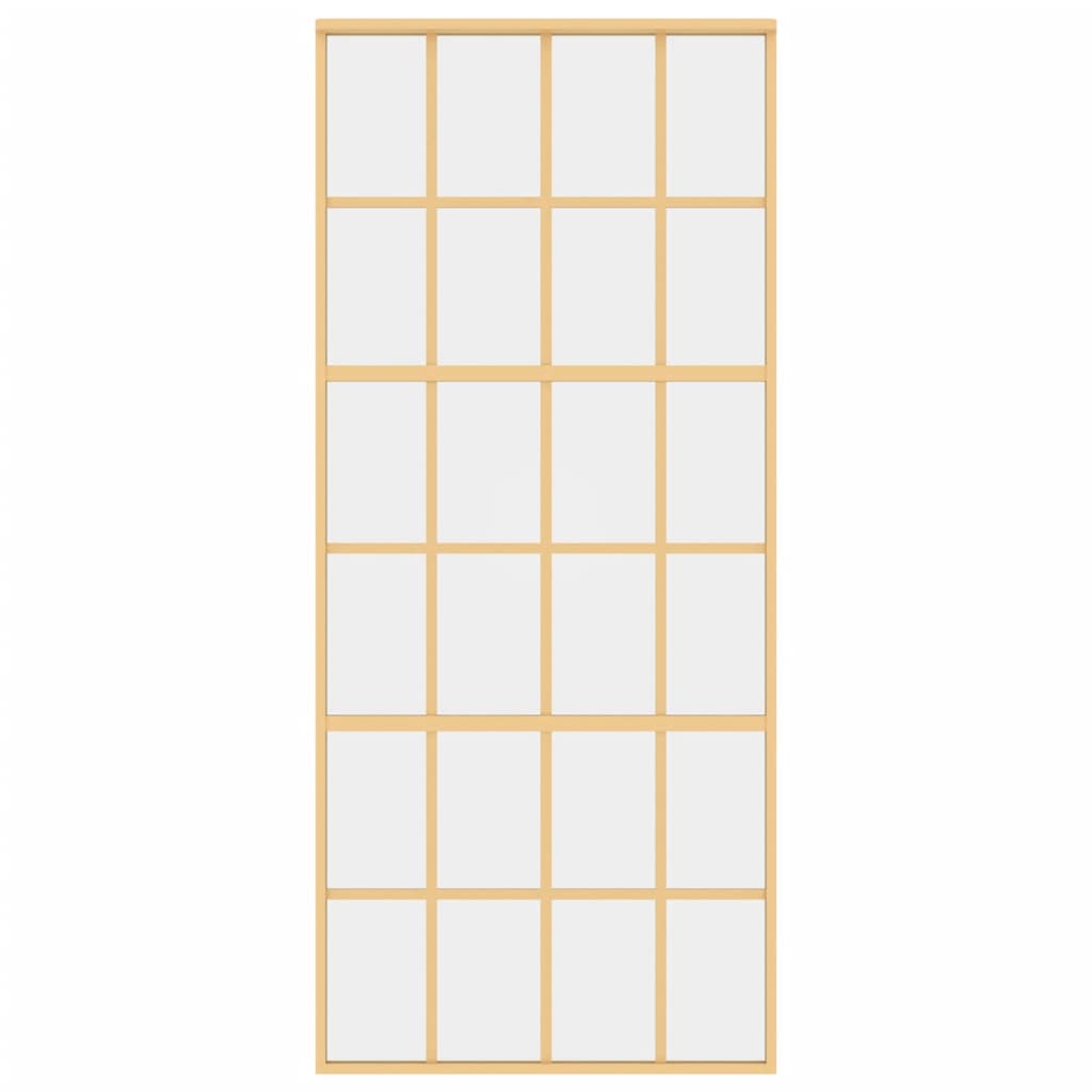 Schiebetür Golden 90x205 cm ESG-Klarglas und Aluminium - Pazzar.ch