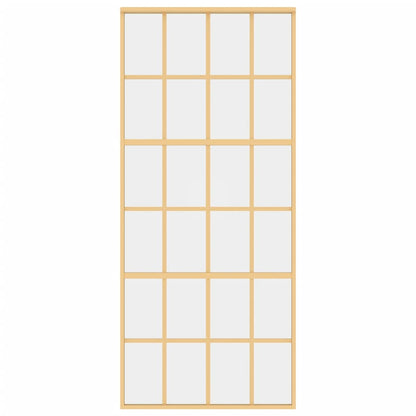 Schiebetür Golden 90x205 cm ESG-Klarglas und Aluminium - Pazzar.ch