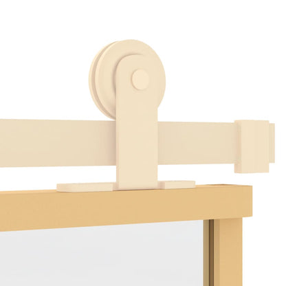 Schiebetür Golden 90x205 cm ESG-Klarglas und Aluminium - Pazzar.ch