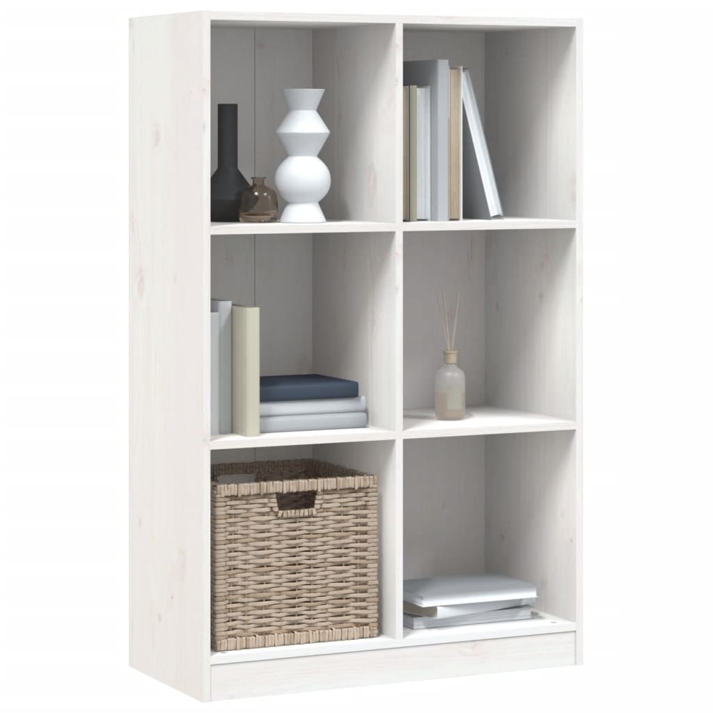 Bücherregal Weiß 70x33x110 cm Massivholz Kiefer - Pazzar.ch