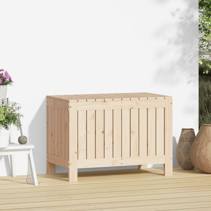 Gartentruhe 76x42,5x54 cm Massivholz Kiefer - Pazzar.ch