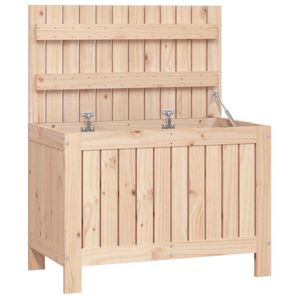 Gartentruhe 76x42,5x54 cm Massivholz Kiefer - Pazzar.ch