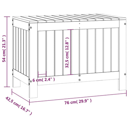 Gartentruhe 76x42,5x54 cm Massivholz Kiefer - Pazzar.ch
