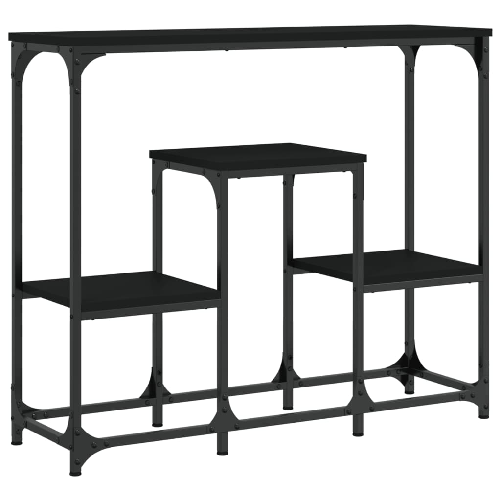 Konsolentisch Schwarz 89,5x28x76 cm Holzwerkstoff - Pazzar.ch