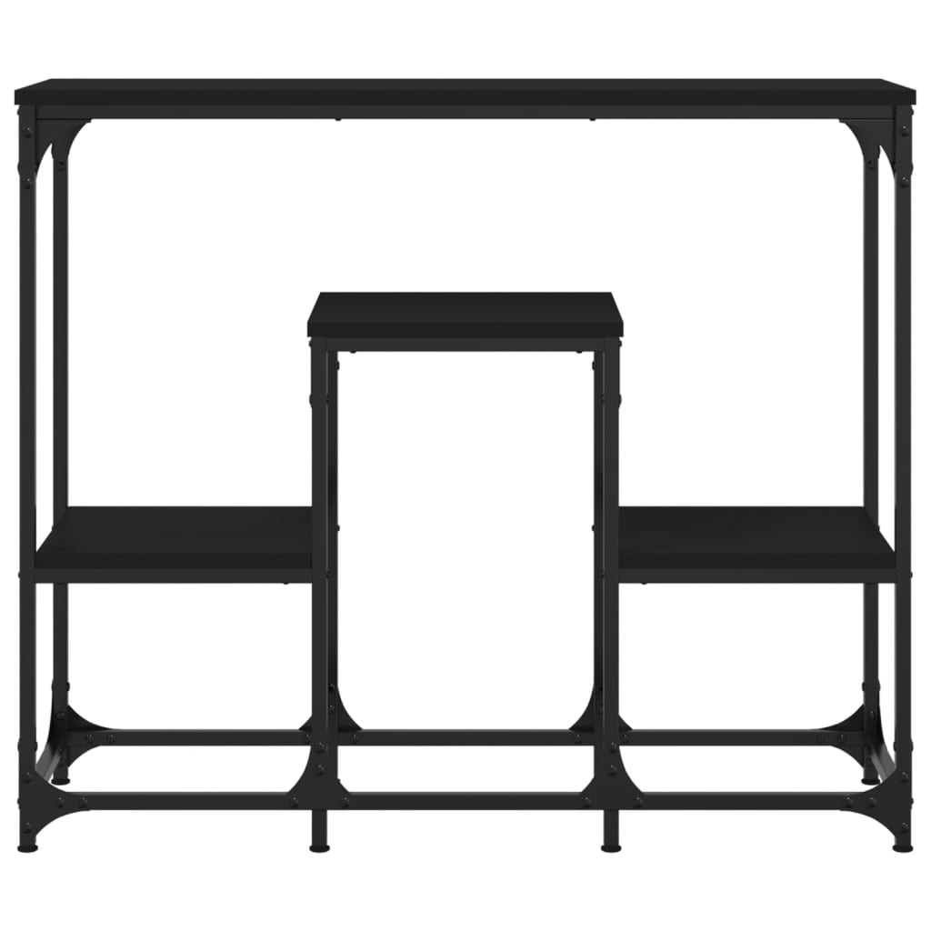 Konsolentisch Schwarz 89,5x28x76 cm Holzwerkstoff - Pazzar.ch