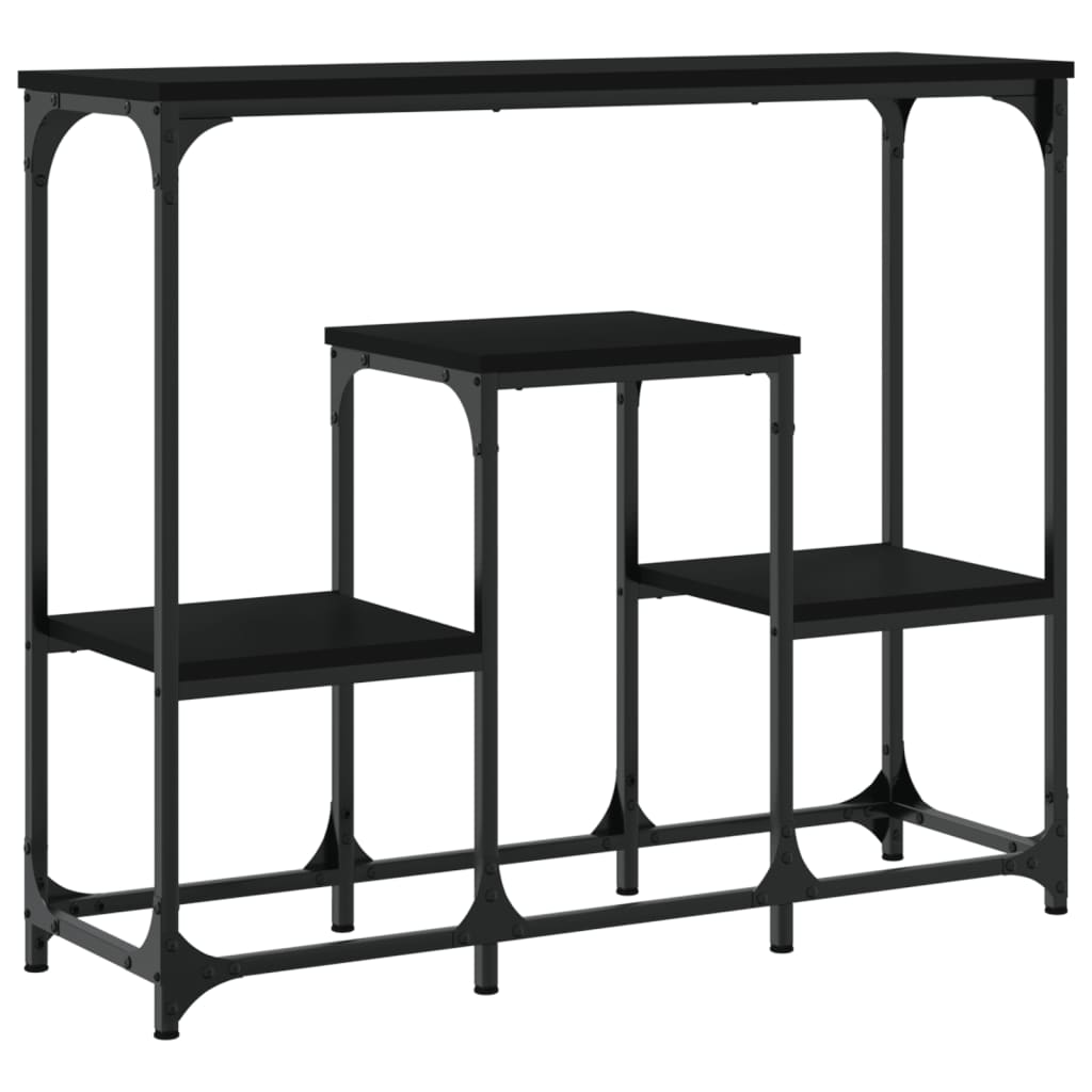 Konsolentisch Schwarz 89,5x28x76 cm Holzwerkstoff - Pazzar.ch