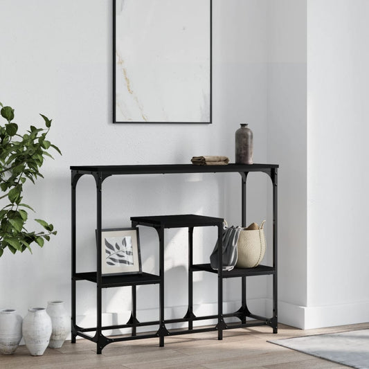 Konsolentisch Schwarz 89,5x28x76 cm Holzwerkstoff - Pazzar.ch