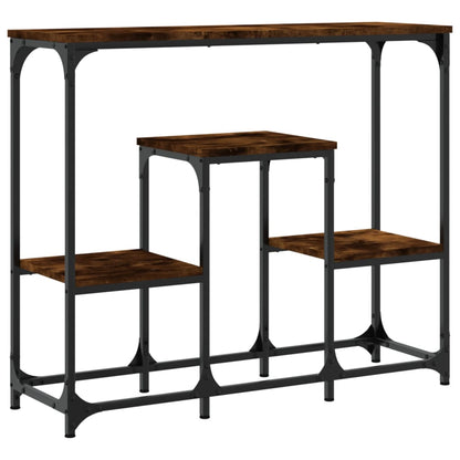 Konsolentisch Räuchereiche 89,5x28x76 cm Holzwerkstoff - Pazzar.ch