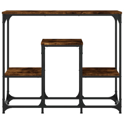 Konsolentisch Räuchereiche 89,5x28x76 cm Holzwerkstoff - Pazzar.ch
