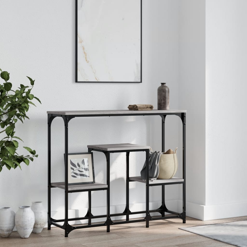 Konsolentisch Grau Sonoma 89,5x28x76 cm Holzwerkstoff - Pazzar.ch