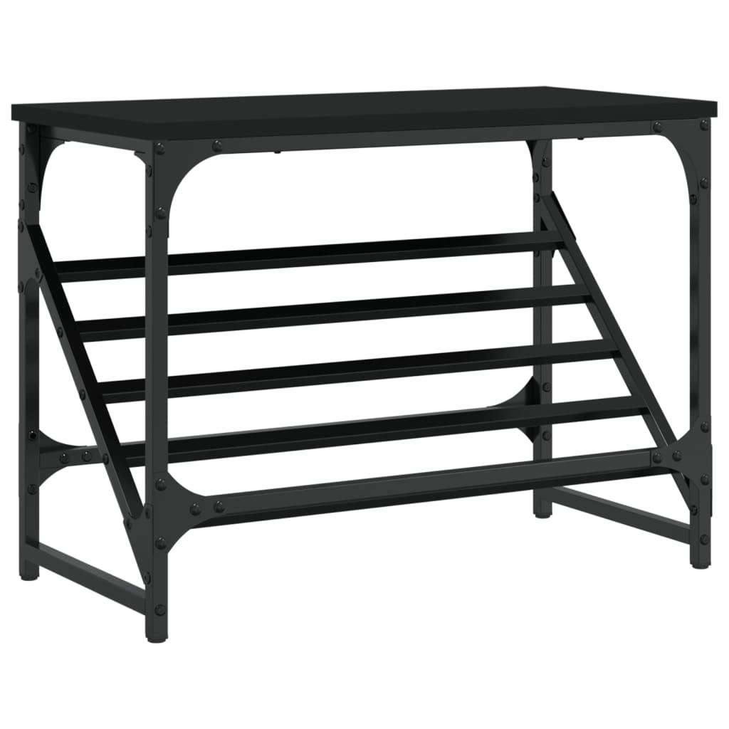 Schuhregal Schwarz 60x30x45 cm Holzwerkstoff - Pazzar.ch