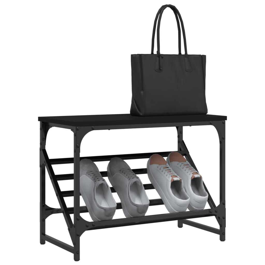 Schuhregal Schwarz 60x30x45 cm Holzwerkstoff - Pazzar.ch
