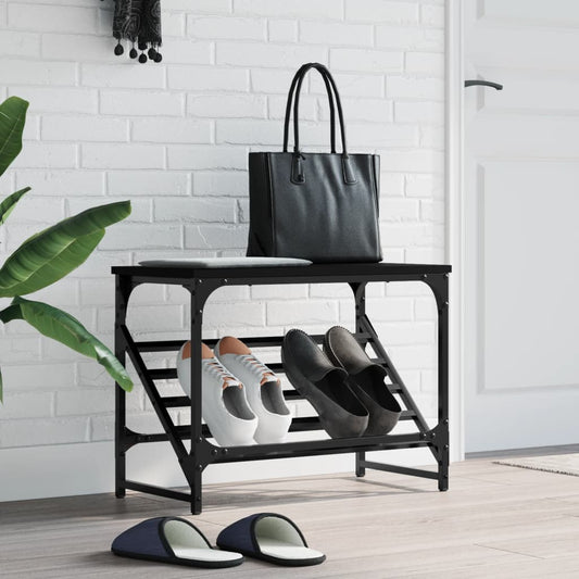 Schuhregal Schwarz 60x30x45 cm Holzwerkstoff - Pazzar.ch