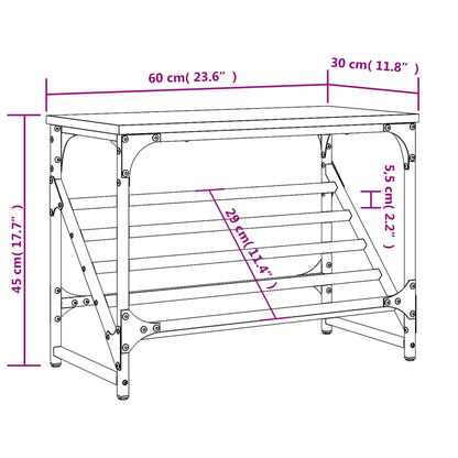 Schuhregal Sonoma-Eiche 60x30x45 cm Holzwerkstoff - Pazzar.ch