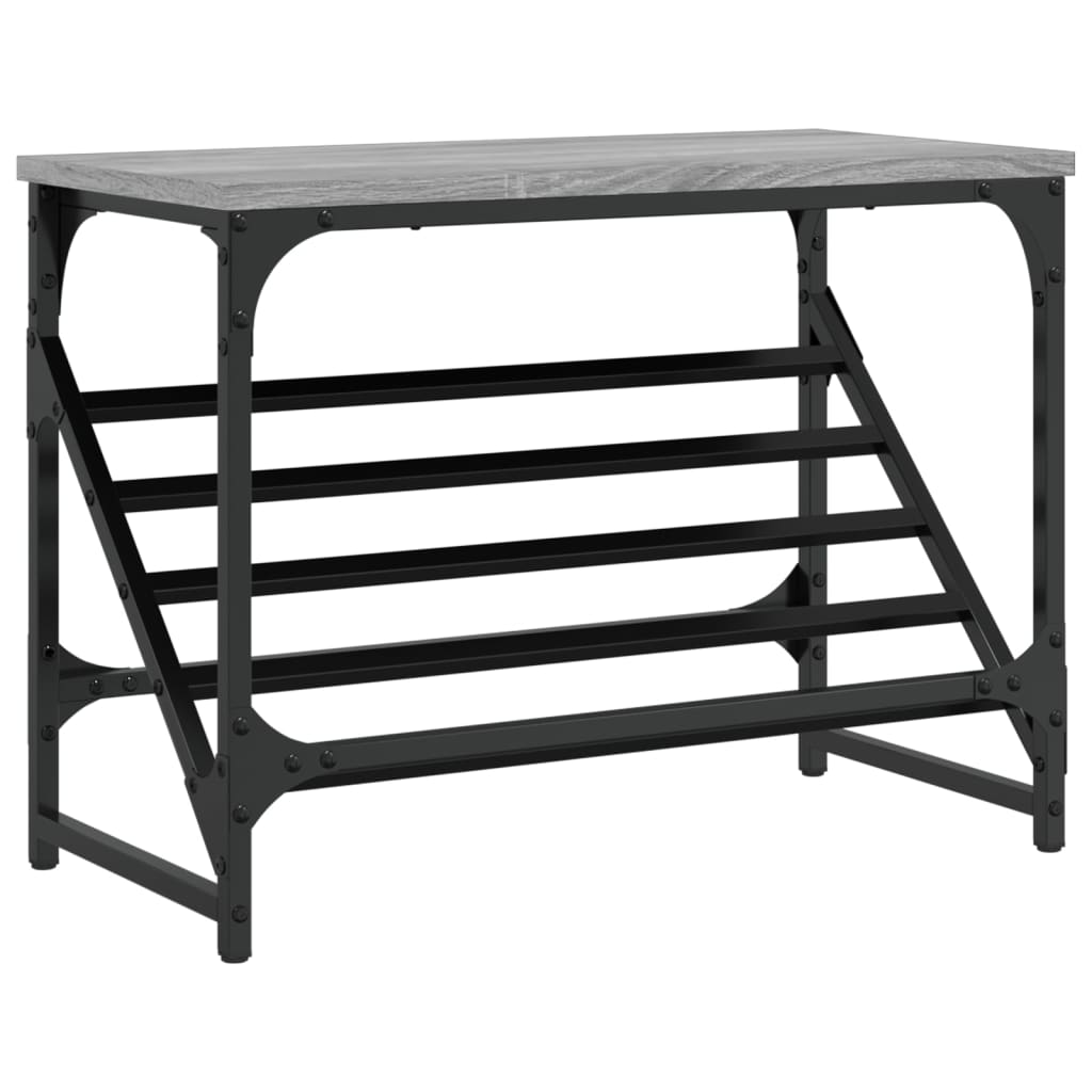 Schuhregal Grau Sonoma 60x30x45 cm Holzwerkstoff - Pazzar.ch