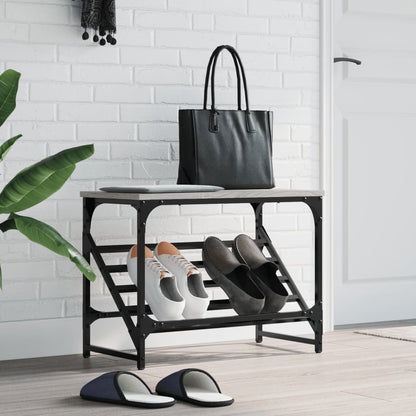 Schuhregal Grau Sonoma 60x30x45 cm Holzwerkstoff - Pazzar.ch