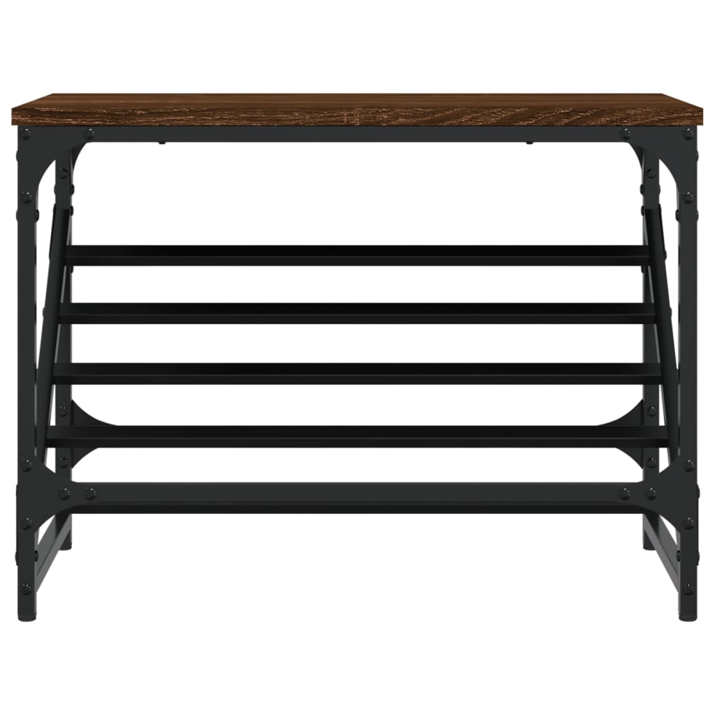 Schuhregal Braun Eichen-Optik 60x30x45 cm Holzwerkstoff - Pazzar.ch