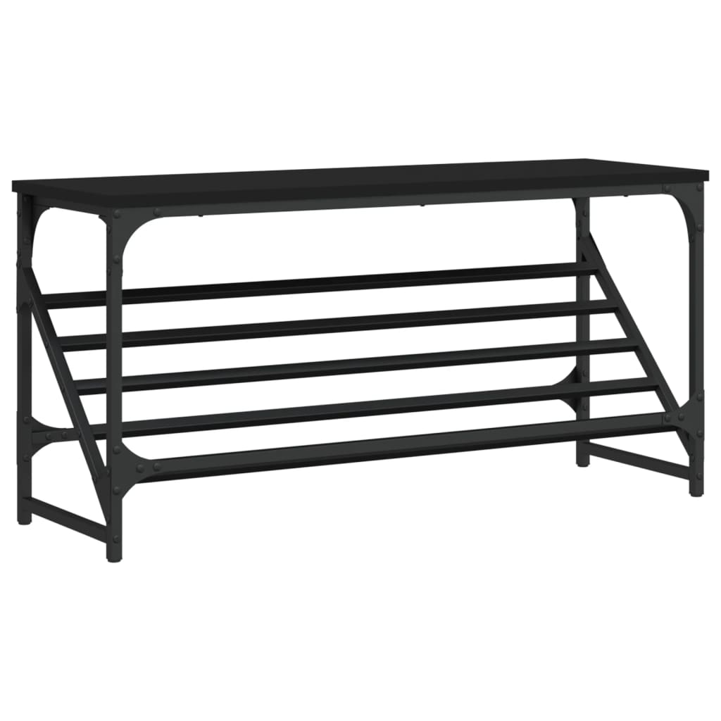 Schuhregal Schwarz 90x30x45 cm Holzwerkstoff - Pazzar.ch
