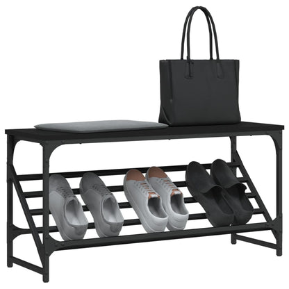 Schuhregal Schwarz 90x30x45 cm Holzwerkstoff - Pazzar.ch