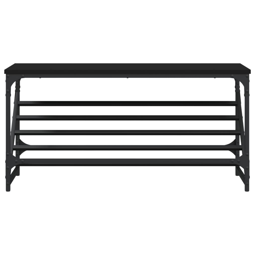 Schuhregal Schwarz 90x30x45 cm Holzwerkstoff - Pazzar.ch