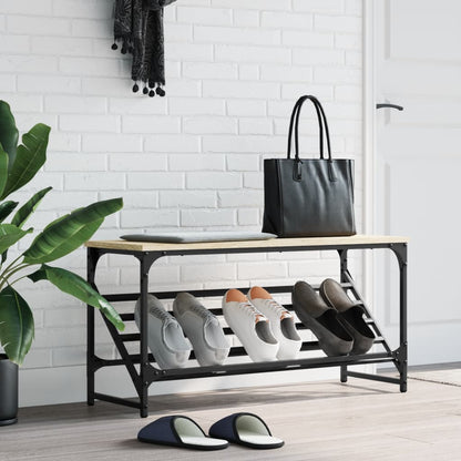 Schuhregal Sonoma-Eiche 90x30x45 cm Holzwerkstoff - Pazzar.ch