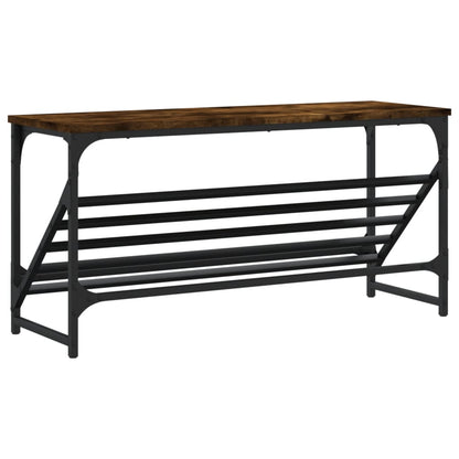 Schuhregal Räuchereiche 90x30x45 cm Holzwerkstoff - Pazzar.ch