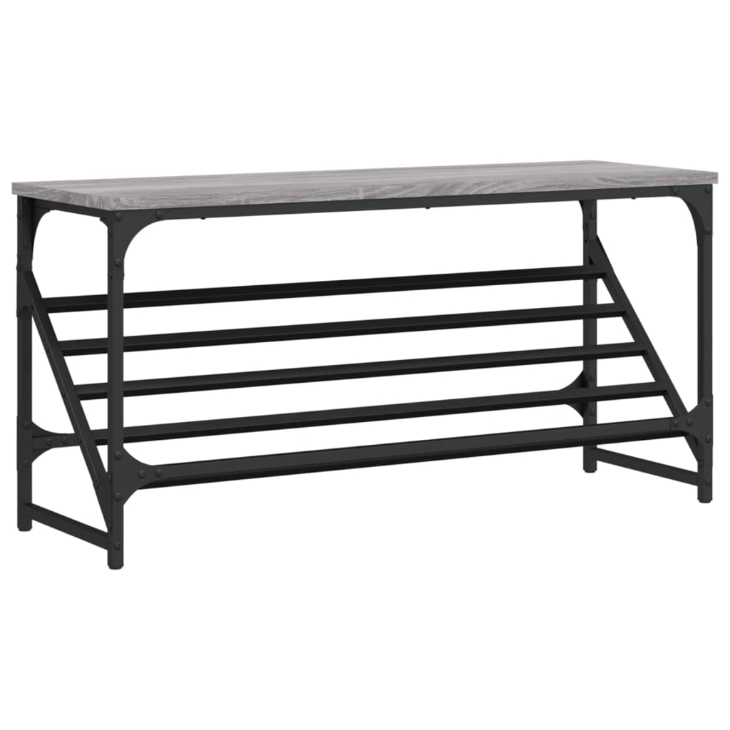 Schuhregal Grau Sonoma 90x30x45 cm Holzwerkstoff - Pazzar.ch