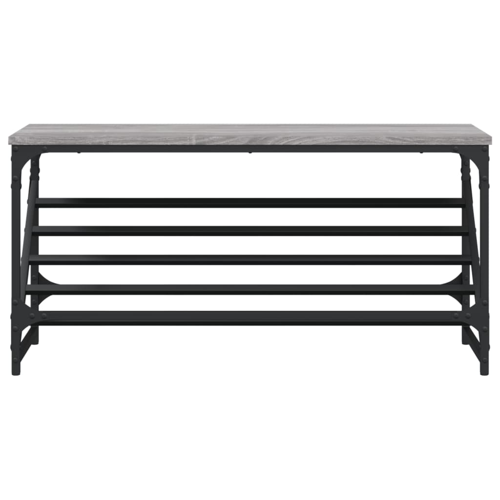 Schuhregal Grau Sonoma 90x30x45 cm Holzwerkstoff - Pazzar.ch
