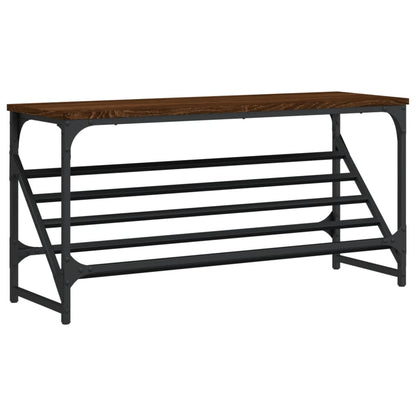 Schuhregal Braun Eichen-Optik 90x30x45 cm Holzwerkstoff - Pazzar.ch