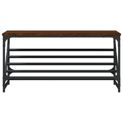 Schuhregal Braun Eichen-Optik 90x30x45 cm Holzwerkstoff - Pazzar.ch